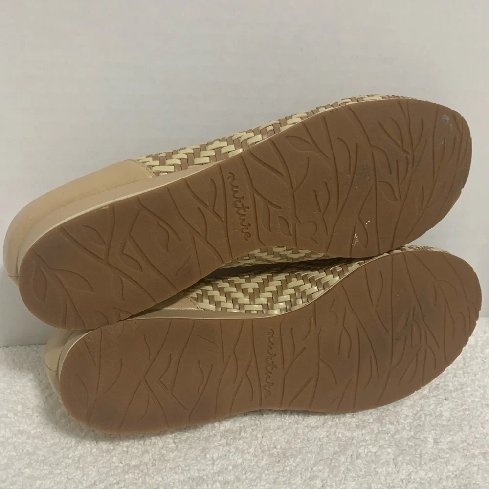 Nurture Leather‎ Flats Sloane Light Brown & Ivory Women's Size 9M